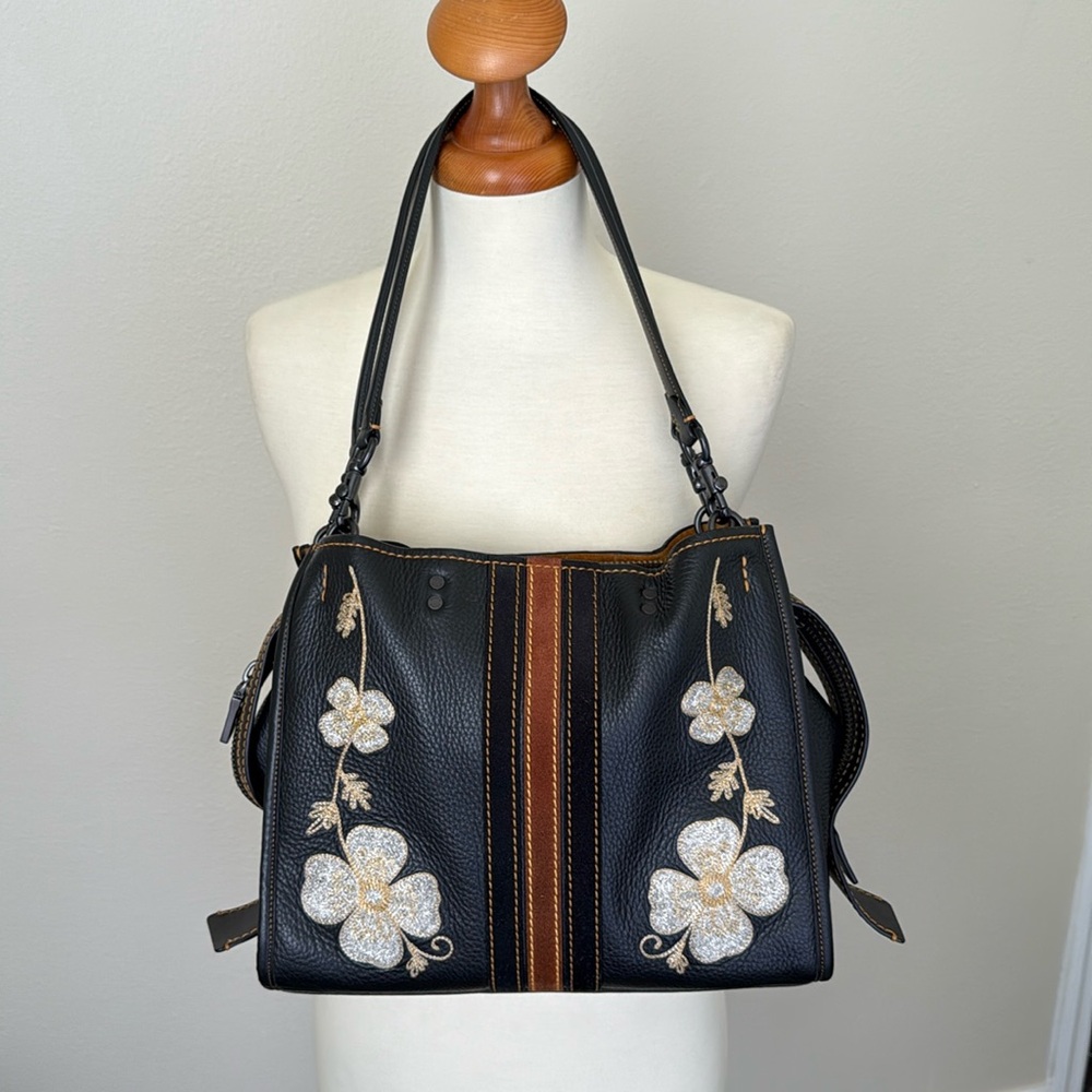 Coach Western Embroidered Rogue with Clochette, Hangtag, & Dustbag
